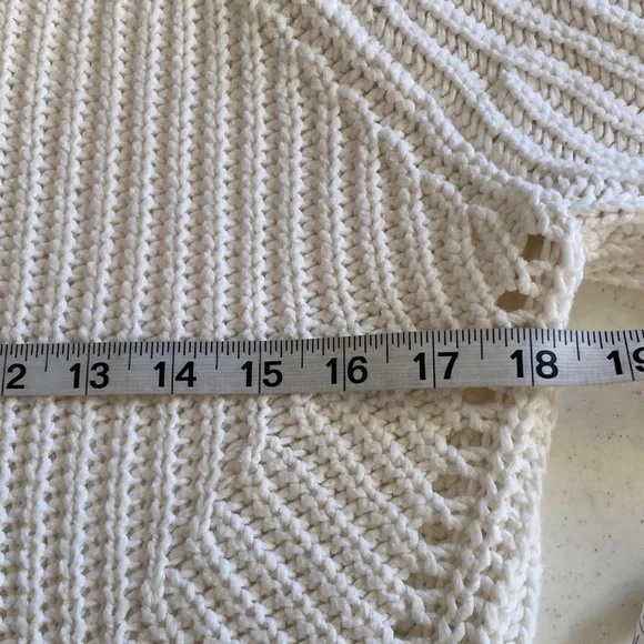 Ann Taylor Cream Knit Sweater - Picture 3 of 4